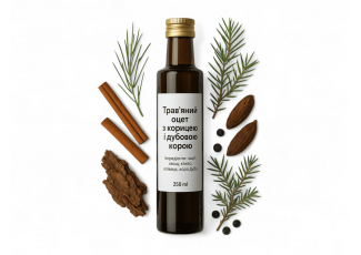 Трав’яний оцет з корицею та дубовою корою Трав’яний оцет з корицею та дубовою корою