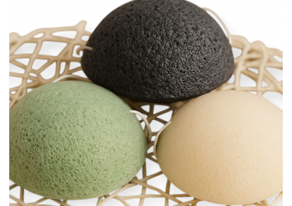 Натуральна конжакова губка для очищення обличчя та тіла