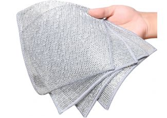 Металлическая салфетка сетка для мытья посуды 20*20
