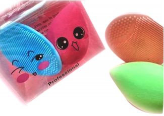 Набор спонж + силиконовая щеточка Набор спонж + силиконовая щеточка