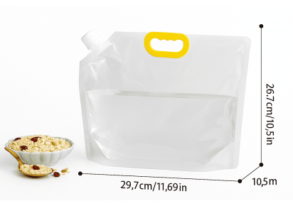 Биоразлагаемый пакет с ручкой и носиком 2,5 л