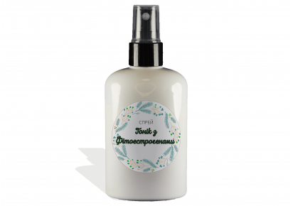 Спрей з фітоестрогенами для жінок 35+ — натуральний догляд Флакон спрею з фітоестрогенами для підтягування шкіри та догляду за тілом