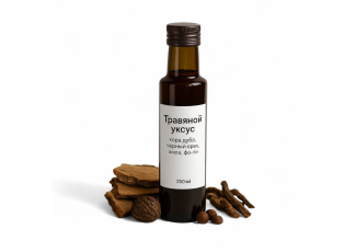 Травяной уксус с дубовой корой и фо-ти